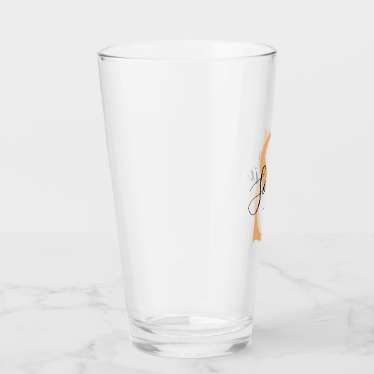 Elegante script aangepaste naam gepersonaliseerd c glas (Rechts)