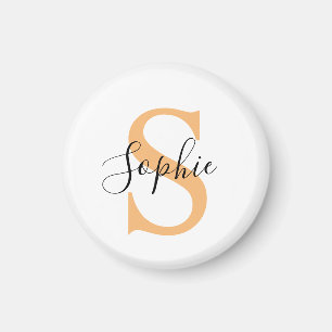 Elegante script aangepaste naam gepersonaliseerd c magneet