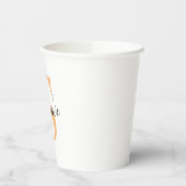 Elegante script aangepaste naam gepersonaliseerd c papieren bekers (Links)