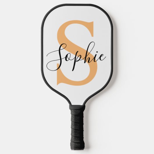 Elegante script aangepaste naam gepersonaliseerd c pickleball paddle (Voorkant)