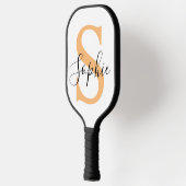 Elegante script aangepaste naam gepersonaliseerd c pickleball paddle (Links)