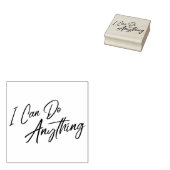 Elegante script aanmoedigend woord rubberstempel (Gestempeld)