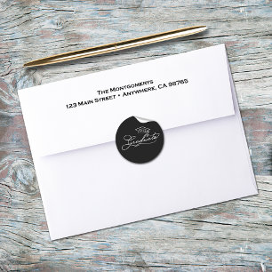 Elegante Script Afstudeer Envelope Zegel