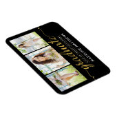 Elegante Script Afstudeeraankondiging Magneet (Rechterzijde)