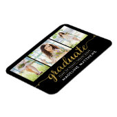 Elegante Script Afstudeeraankondiging Magneet (Linkerzijde)