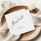 Elegante Script Afstudeerfeest Servet