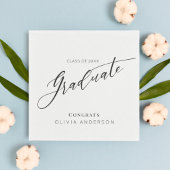 Elegante Script Afstudeerfeest Servet