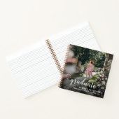 Elegante script afstudeerfoto gastboek 2 notitieboek (Binnen)