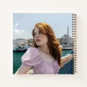 Elegante script afstudeerfoto gastboek 2 notitieboek (Achterkant)