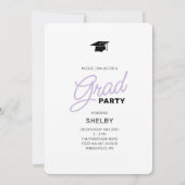 Elegante Script Arch Foto's Afstudeerfeest Kaart (Achterkant)