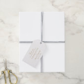 Elegante script bedankings huwelijkscadeautags cadeaulabel (Met Touw)