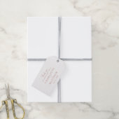 Elegante script bedankings huwelijkscadeautags cadeaulabel (Met Touw)