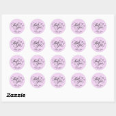 Elegante Script Bedankt Sticker (Vel)