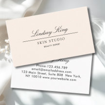 Elegante script | Beige Salon Bedrijf