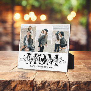 Elegante Script Beste Moeder Ooit 3 Foto Fotoplaat