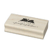 Elegante Script Bibliotheekboek Ex Libris Rubberstempel (Stempel)