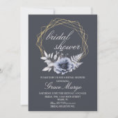 Elegante script bloem bruiloftsborrel kaart (Voorkant)