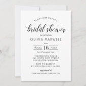 Elegante Script Bold Datum Trouw Bruidsfeest Kaart (Voorkant)