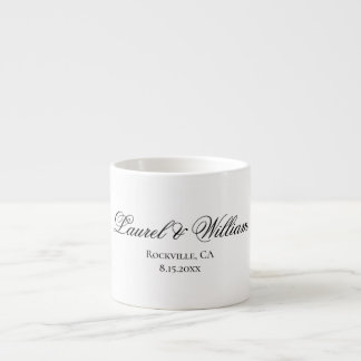 Elegante Script Bride en Groom Expresso Mok