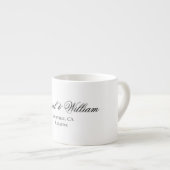Elegante Script Bride en Groom Expresso Mok (Voorkant rechts)