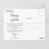 Elegante Script Bruiloft Uitgesteld Citroenen Briefkaart (Achterkant)