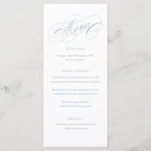 Elegante Script Calligrafie Hoog  Menu (Voorkant)