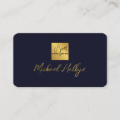 Elegante Script Calligrafie Modern LogoProfessione Visitekaartje (Voorkant)