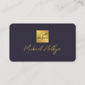 Elegante Script Calligrafie Modern LogoProfessione Visitekaartje (Voorkant)
