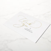 Elegante Script Calligraphy Bruidsmeisje Bedankt Folie Uitnodiging (Gedraaid)