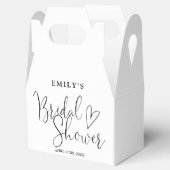 Elegante Script Calligraphy Bruiloftsborrel Bedankdoosjes (Geopend)