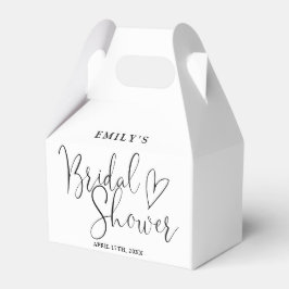 Elegante Script Calligraphy Bruiloftsborrel Bedankdoosjes