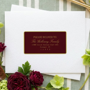Elegante Script Chartreuse Bourgondië Formeel Huwe Etiket