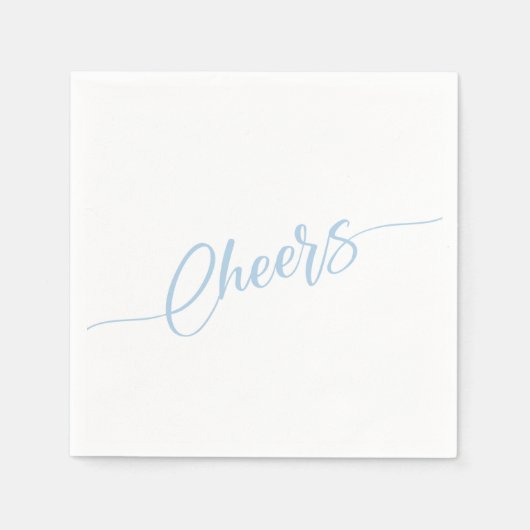 Elegante Script Cheers Feest Servet (Voorkant)