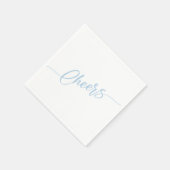 Elegante Script Cheers Feest Servet (Hoek)