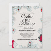 Elegante Script Cookie Exchange Kerstfeest Kaart (Voorkant)