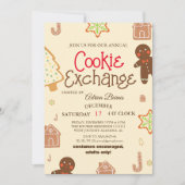Elegante Script Cookie-uitwisseling Kerstfeest Uit Kaart (Voorkant)