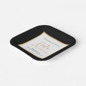 Elegante Script Corporate Gala Fondsenwerving Papieren Bordje (Gebogen)