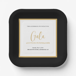 Elegante Script Corporate Gala Fondsenwerving Papieren Bordje