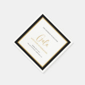 Elegante Script Corporate Gala Fondsenwerving Servet (Hoek)