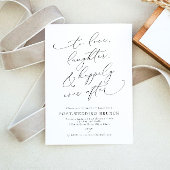 Elegante Script Dag Na De Trouw Brunch Kaart