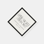 Elegante script De avond voor de repetitie diner Servet (Hoek)