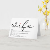Elegante script definitie vrouw rode liefdeshart kaart (Gele Bloem)