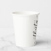 Elegante Script Dertigste 30e Verjaardag Papieren Bekers (Rechts)