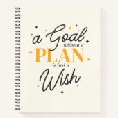 Elegante Script Doelplanner Afstudeerklas 2024 Notitieboek (Voorkant)