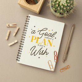 Elegante Script Doelplanner Afstudeerklas 2024 Notitieboek