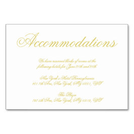 Elegante script eiland citrus accommodatiekaarten kaart