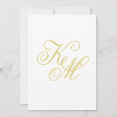 Elegante Script Eiland Citrus Bruiloft Save The Da Kaart (Achterkant)