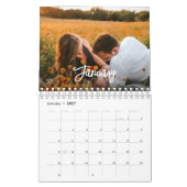 elegante script familie foto 2024 kalender (Jan 2027)