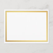 Elegante Script Flourishes Trouwaccommodatie Aankondigingskaart (Achterkant)