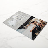 Elegante Script Foto Bruiloft Save The Date Folie Uitnodiging (Gedraaid)
